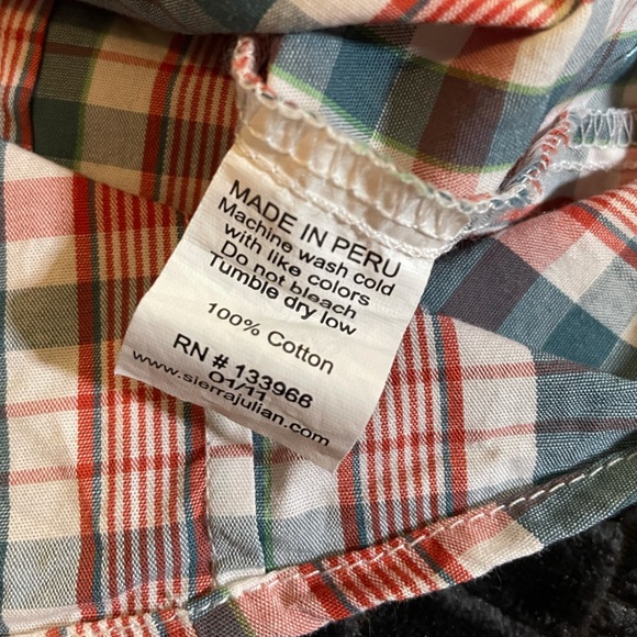 5 for$20-Sierra Julian Plaid Button-up Toddler shirt-Size 3-Great used condition - Picture 3 of 5